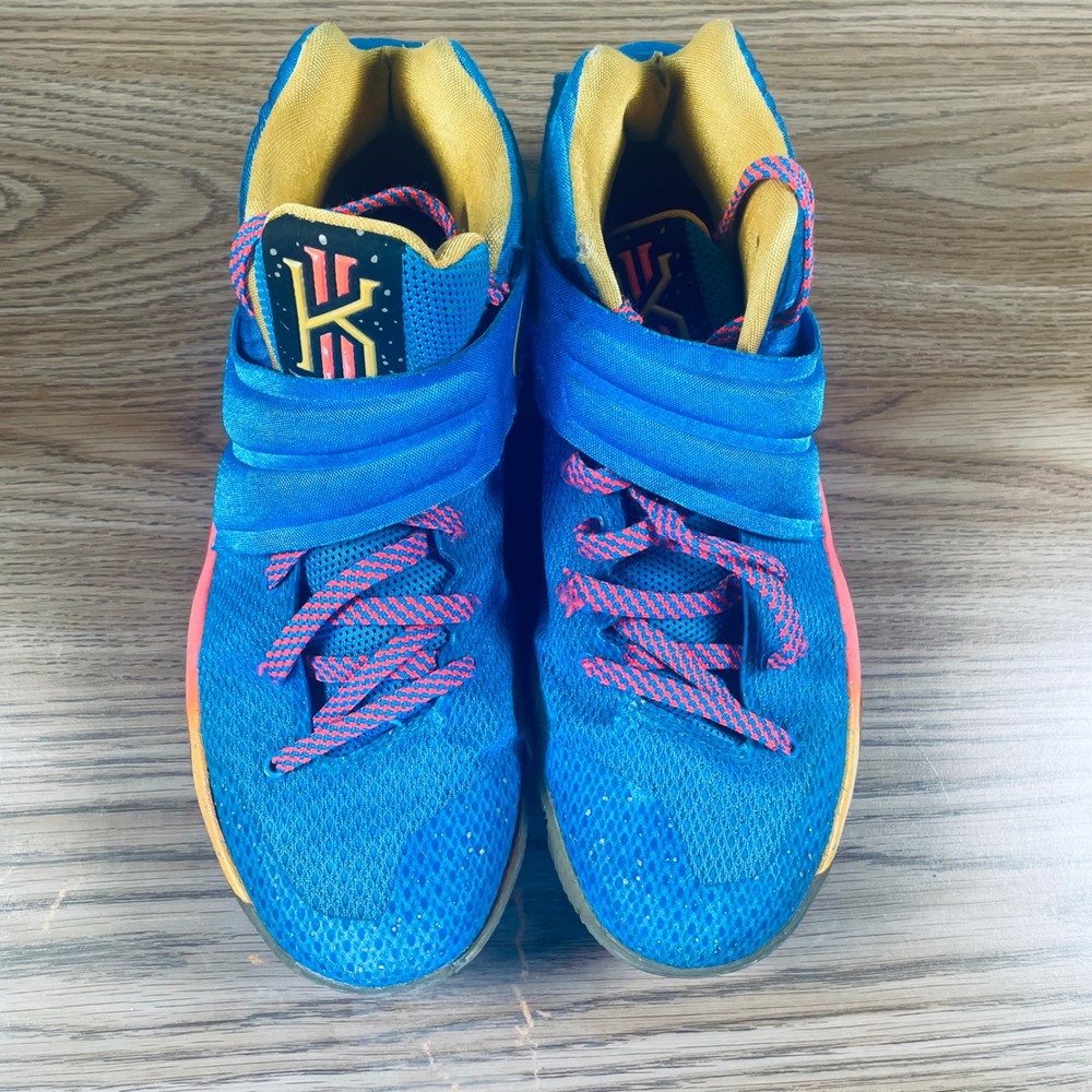 Nike men Kyrie 6 basketball sneakers blue orange‎ multicolor US 10 EYBL